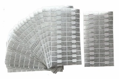 N'ICE PACKAGING Tyvek Self Adhesive Recta. Dumbell/Barbell Jewelry Tags White 1000Pcs