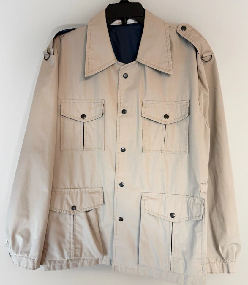 Richman Brothers Vintage Jacket (Rain) Brown Tan 4 Pockets Size Med/Large - Image 1 of 4