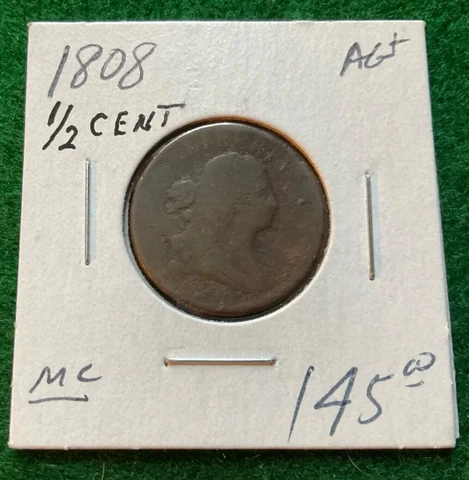 1808 Half Cent - T28 Cover