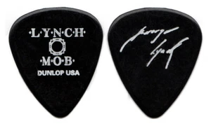 LYNCH MOB Guitar Pick : George Dokken Revolution Tour 2003 Black - Picture 1 of 1