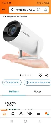 Magcubic HY300 Pro 4K Projector, Dual WiFi6 BT5.0, Home Theater System - USA - Image 1 of 4