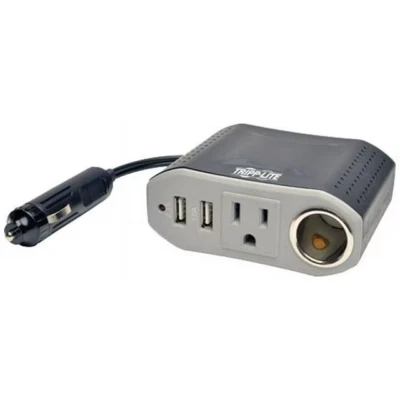 Tripp Lite PV100USB 100W Car Power Inverter w/ 1 Outlets & 2 USB Charging Ports - Image 1 of 4