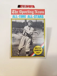 1976 TOPPS #349 WALTER JOHNSON ALL TIME ALL STARS 2 - Picture 1 of 2