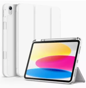 JETech Case 4:iPad 10 (10.9-Inch, 2022) w/Pencil Holder, Auto Wake/Sleep White📱 - Picture 1 of 6
