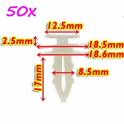 Clips de panel de moldura de puerta para camioneta Ford F-100 F-250 F-350 Bronco 1973-1986 50 piezas Foto 1 de 3