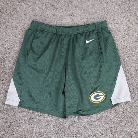 Green Bay Packers Shorts Mens 3XL Green Nike Dri Fit Performance Team Apparel Cover