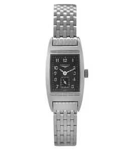 Longines BelleArti L2.194.4.53.3 Black Dial Steel 19MM Ladies Quartz Watch - Picture 1 of 10