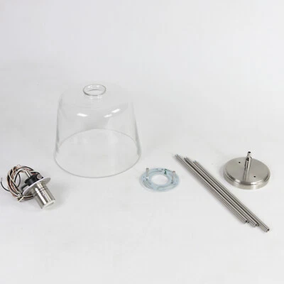 Colgante exterior Quoizel Vaughn de 1 luz en acabado de níquel cepillado VGHC1510BN Foto 1 de 4