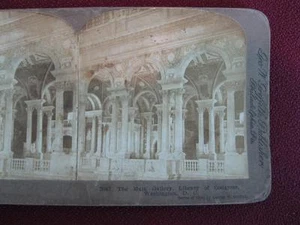 Stereoview George W Griffith & Griffith The Main Gallery Library Of Congress (O) - Picture 1 of 4