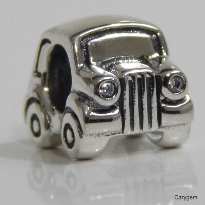 Nuevo Auténtico Pandora Dije Plata Esterlina Coche 790405 Cuentas con Bolsa de Gamuza Foto 1 de 3