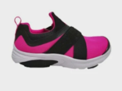 Zapatillas deportivas Athletic Works para niñas sin cordones talla 6 rosa y negro NUEVAS Foto 1 de 4