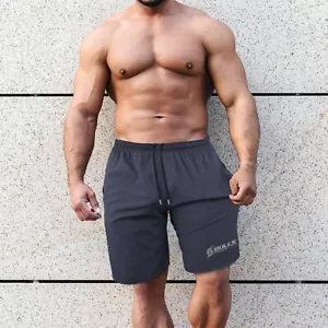 MEN,S GYM, BODYBUILDING, TRAINING, RUNNING, SHORTS, SPORT,CASUAL Pants - Picture 1 of 12