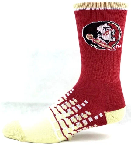 Florida State Seminoles Digi Foot Crew Socks Maroon Tan Cover
