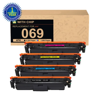 4* CRG-069 Toner Cartridge Compatible with Canon 069 imageCLASS MF753Cdw MF751 - Image 1 of 4