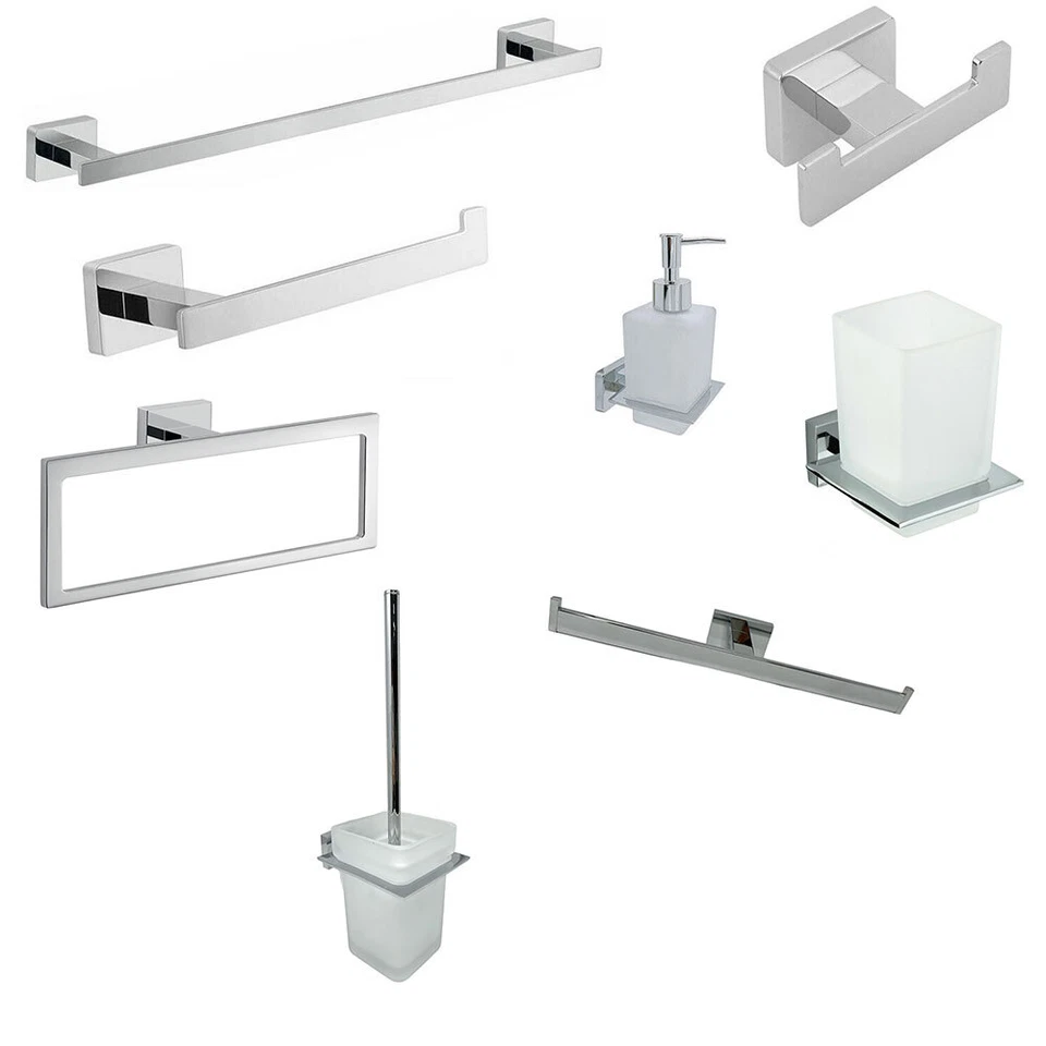 VETRINEINRETE Accessori bagno acciaio lucido porta asciugamani gancio dispenser porta rotolo