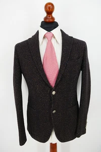Giacca blazer Tagliatore Club taglia 46 lana vergine nero marrone ottime condizioni - Foto 1 di 9