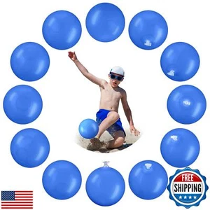 Halloscume 12 Pcs Inflatable Beach Balls Bulk 5 Inch Mini PVC Floatable Swimm - Picture 1 of 5