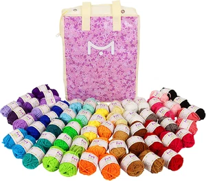60 Yarn Skeins - Total of 1312 Yard Acrylic Yarn for Knitting and Crochet - Y... - Picture 1 of 1