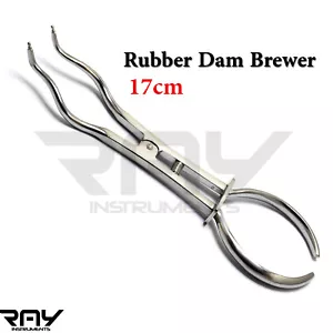 Morsetto diga in gomma endodontica dentale pinza birra birra 17 cm strumenti restaurativi - Foto 1 di 3