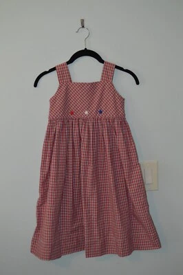 Girl's Strasburg Dress Red White and Blue Patriotic Themed Sundress Size 6 - Image 1 of 4