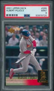 2001 Upper Deck #295 Albert Pujols St. Louis Cardinals RC Rookie PSA 9 MINT - Bild 1 von 2