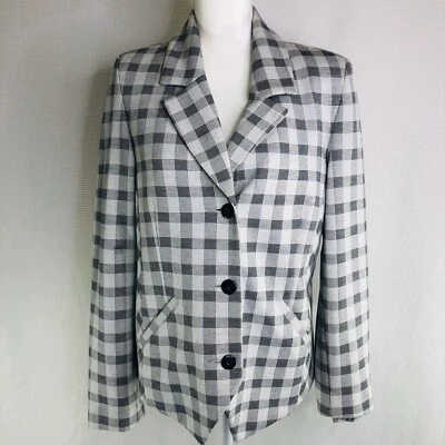Cabi Valentina Checked Jacket Blazer Style #5292 Size 10 - Image 1 of 4