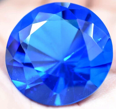 Lab Created 70.30 Ct Beautiful Blue Tanzanite GGL Certified Diamond Cut Gem - Image 1 of 4