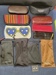 Eyeglasses Sunglasses Case Pouch Lot of 11 Hard & Soft Case • Pre-Owned  - Picture 1 of 10