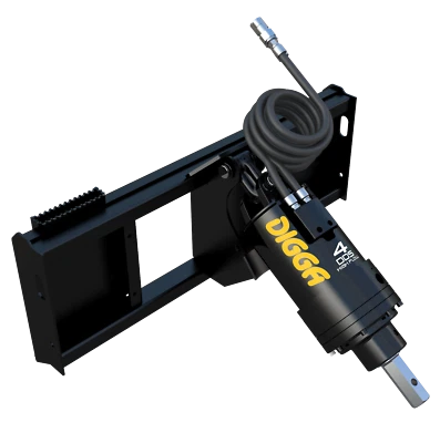 Trado de minicarregadeira DIGGA para carregadeiras de fluxo médio até 30 gpm 3821 pés lbs com 18" BIT - Imagem 1 de 3