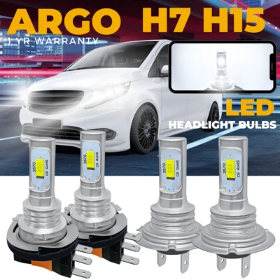 Fits Mercedes Vito V-Class W447 Led Headlight DRL Bulbs Xenon High Low Beam bulb - Image 1 of 4
