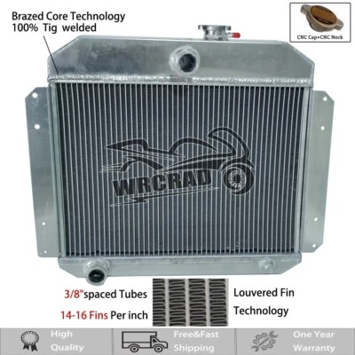 Aluminum Radiator Fit Willys Aero Station Wagon 2.6L L6 2.2L L4 MT 1951-1953 52 - Изображение 1 из 4