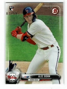 2021 BOWMAN THROUGH THE YEARS VARIATION ALEX BOHM RC 02/50 PHILADELPHIA PHILLIES - Picture 1 of 1