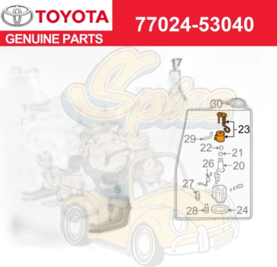 雷克萨斯 IS F 2008 - 2014 原始设备制造商正版燃油吸盘 77024-53040 — 第 1/3 张图片
