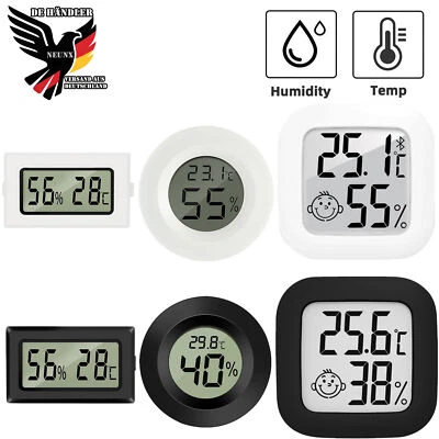 Thermo Hygrometer Digital Thermometer Luftfeuchtigkeit LCD Temperaturmessgerät - Bild 1 von 4
