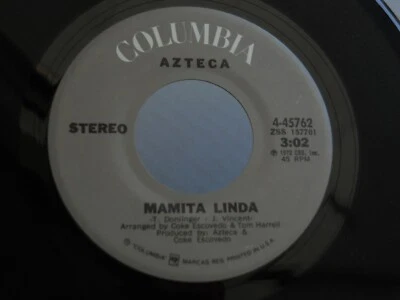 24 COLUMBIA 4-45761 FUNK SALSA AZTECA COKE ESCOVEDO PEACE EVERYBODY MAMITA LINDA Foto 1 de 4