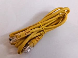 Cat5E 10Mb 100M 1000Mb 1Gb 1.4m Ethernet patch cable yellow - Photo 1/1