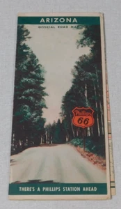 1940's Phillips 66 oil company gas station map of Arizona - Picture 1 of 4