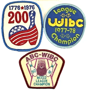 Parches Campeón Liga WIBC De Colección, Lote de 3, Nunca Usados, Nuevos (U) - Imagen 1 de 5