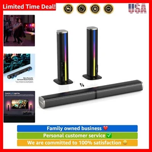 2.2 Sound Bar for Smart TV with Built-in Subwoofers, 32 Inches Detachable Sou... - Picture 1 of 9