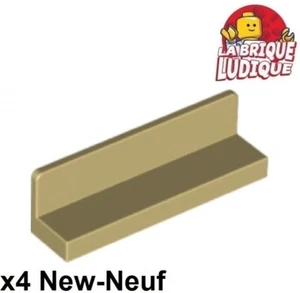 Lego 4x Panel Panneau 1x4x1 beige/tan 30413 NEUF - Imagen 1 de 1