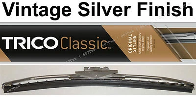 Classic Wiper Blade 10" - Antique Vintage Styling - Silver Finish - Trico 33-101 - Image 1 of 4