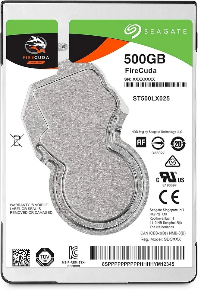 (NEW) SEAGATE 500GB SSHD SOLID STATE HYBRID DRIVE 2.5" SATA PC LAPTOP DRIVE - Image 1 of 1