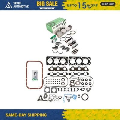 Juego completo de juntas pistones rodamientos aptos para Mitsubishi Montero 3.0 6G72 Foto 1 de 4