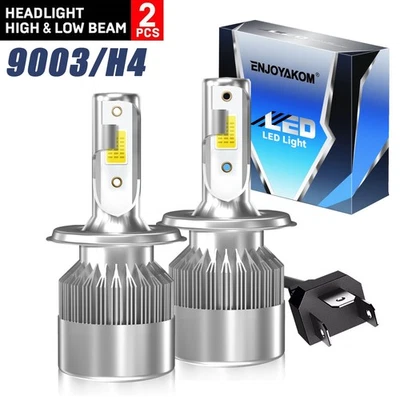 For Toyota Camry 1983-1999 2x LED Headlight Bulbs High Low Beam Kit H4 9003 - Image 1 of 4