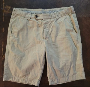 Brooks Brothers Bermuda Shorts Mens 34 Khaki Beige Casual Preppy Golf Comfort - Picture 1 of 8