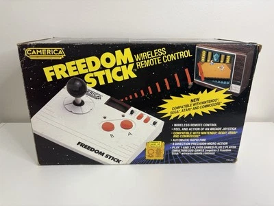 Palo Arcade Inalámbrico Camerica Freedom Stick En Caja Para NES SEGA Atari Arcade Foto 1 de 4