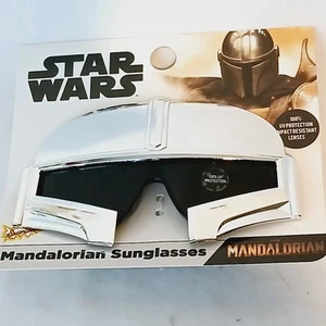 Star wars The Mandalorian Sunglasses Size Youth Silver Cosplay Costume - Picture 1 of 2