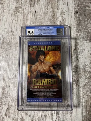 Rambo Frist Blood Part 2 (VHS 1988) CGC Graded (9.6 A+) RARE!! - Image 1 of 4