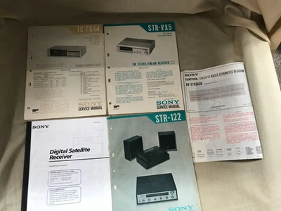 Лот винтажное руководство по обслуживанию Sony для различных предметов - Изображение 1 из 4