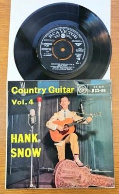 HANK SNOW "Country Guitar 4" UK EX 2nd press 1959 RCA 50s 7" Country EP RCX-116 - Bild 1 von 4